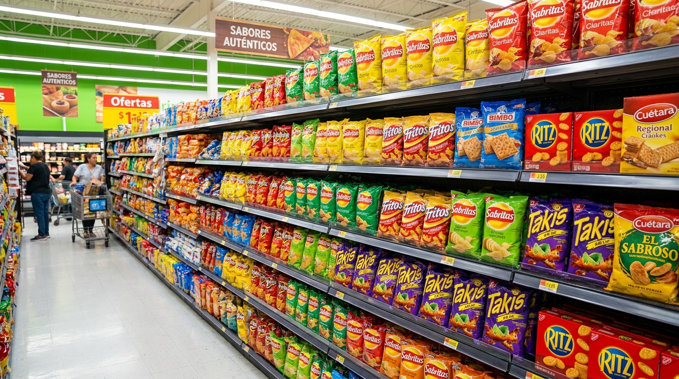 Anaquel de snacks