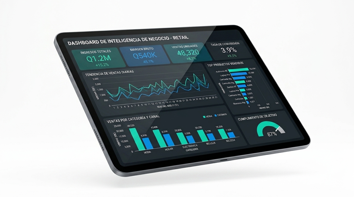 Dashboard de reportería en tiempo real